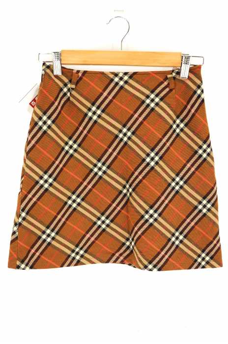BURBERRY BLUE LABEL(バーバリーブルーレーベル) チェック柄ウールスカート レディース スカート