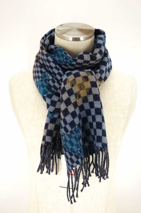 Vivienne Westwood （ヴィヴィアンウエストウッド） チェック×オーブ マフラ メンズ ファッション雑貨