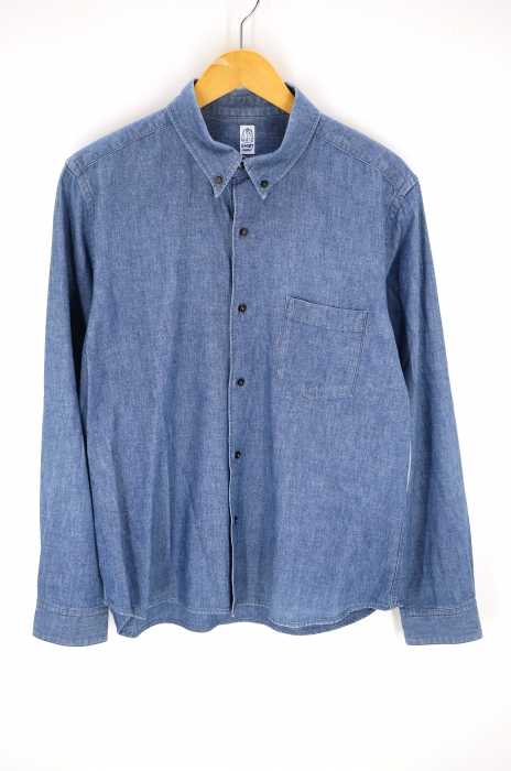 SHIRTKATO(カトー) ボタンダウンデニムシャツ メンズ トップス