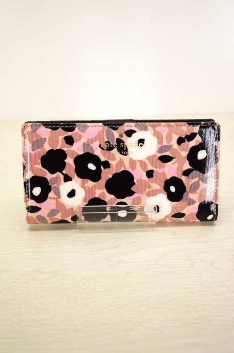 kate spade NEW YORK（ケイトスペードニューヨーク） PVC 花柄 二つ折り財布 スナップ レディース 財布・ケース