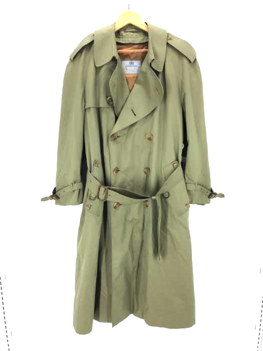 AQUASCUTUM(アクアスキュータム) Aqua5 マドラスチェック柄ライナー付き コットンギャバジントレンチコート メンズ アウター