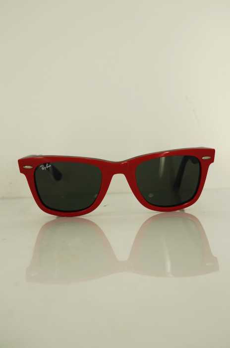 Ray-Ban (レイバン) WAYFARER RB2140 レッドフレーム サングラス レディース ファッション雑貨