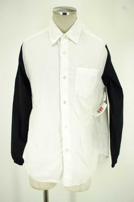 COMME des GARCONS GANRYU (コムデギャルソンガンリュウ) AD2015 綿ブロードナイロンタフタ製品洗い メンズ トップス