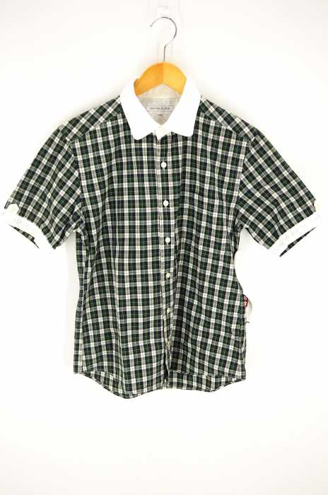 UNITED ARROWS green label relaxing （ユナイテッドアローズグリーンレーベルリラクシング） 半袖コットンカジュアルチェックシャツ メンズ トップス