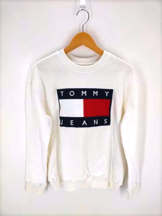 tommy jeans（トミージーンズ） ロゴワッペン装飾 スウェット レディース トップス