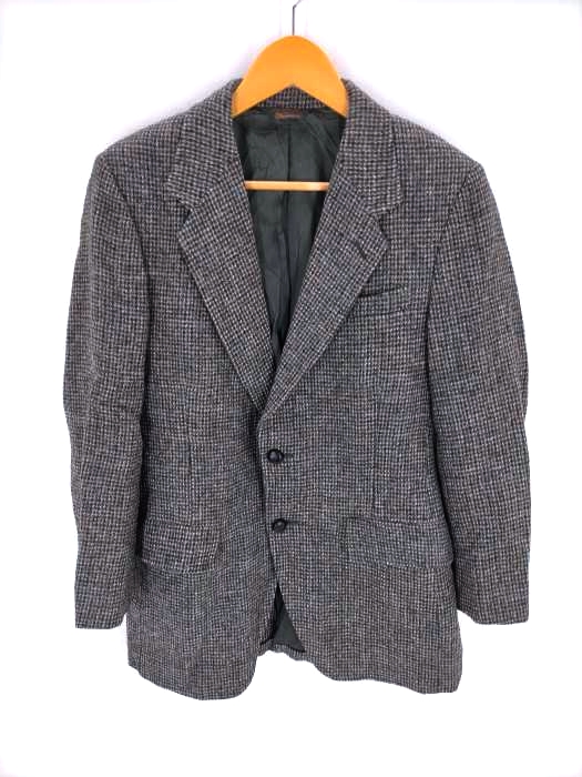 Harris Tweed（ハリスツイード） OLD 胡桃ボタン ツイードシングルテーラードジャケット メンズ アウター