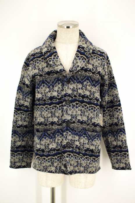 LOUNGE LIZARD(ラウンジリザード) 総柄ショールカーディガン メンズ トップス