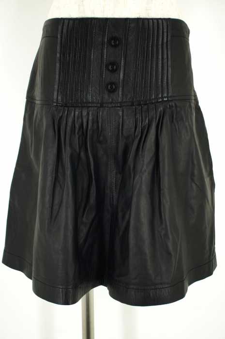 SEE BY CHLOE （シーバイクロエ） ラムレザーボタンスカート レディース スカート