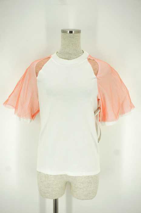 FACETASM （ファセッタズム） レース切り替えTシャツ レディース トップス