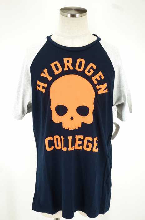 HYDROGEN （ハイドロゲン） スカルアップリケ総柄半袖Tシャツ メンズ トップス