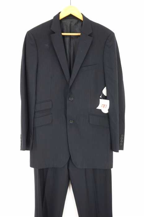 BURBERRY BLACK LABEL （バーバリーブラックレーベル） ピンストライプセットアップ 2Bテーラードジャケット ノータックスラックス メンズ セットアップ
