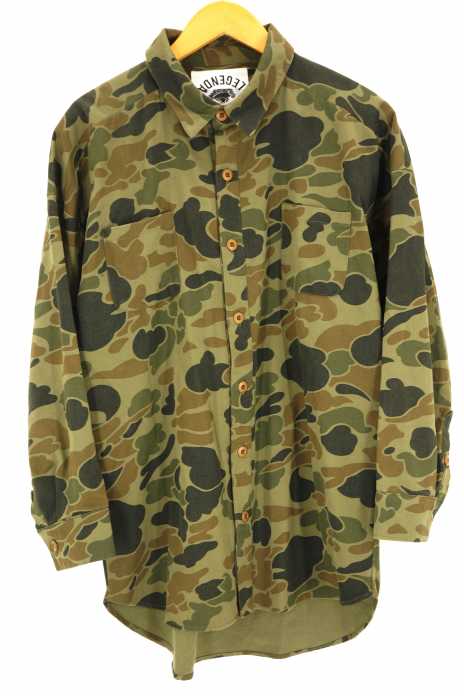 LEGENDA （レジェンダ） 18SS HUNTER CAMO ルーズロング丈シャツ メンズ トップス