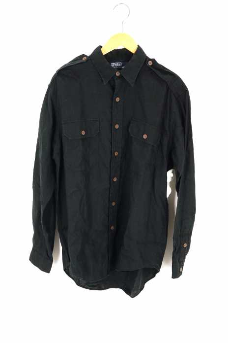 Polo by RALPH LAUREN (ポロバイラルフローレン) G.I.SHIRT エポレット付リネンシャツ メンズ トップス