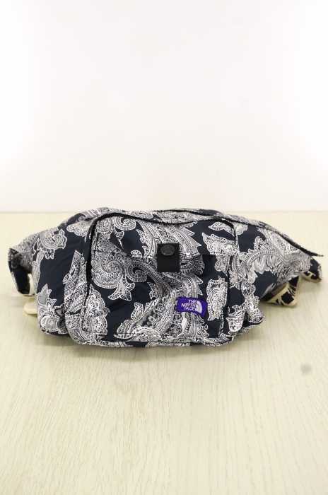 THE NORTH FACE PURPLE LABEL (ノースフェイスパープルレーベル) Paisley Print Logo Tape Lightweight Waist Bag 別注 メンズ バッグ