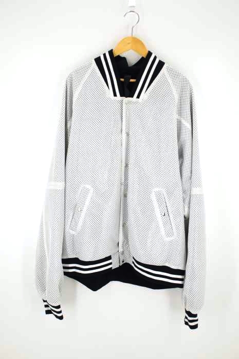Odeur（） ビッグシルエットメッシュボンバージャケット メンズ アウター