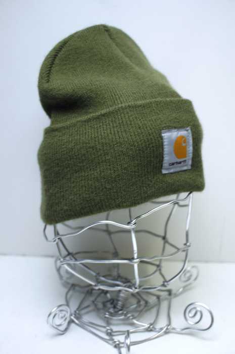 Carhartt （カーハート） USA製　ロゴパッチアクリルニットキャップ　ビーニー メンズ 帽子