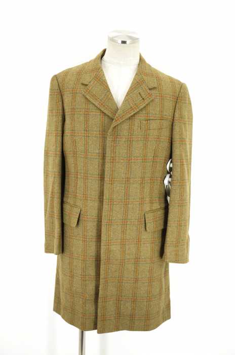 Paul Smith COLLECTION (ポールスミスコレクション) チェック柄比翼ウールコート メンズ アウター