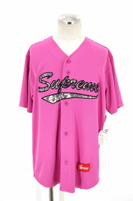 Supreme （シュプリーム） 17AW Snake Script Logo Baseball Jersey メンズ トップス