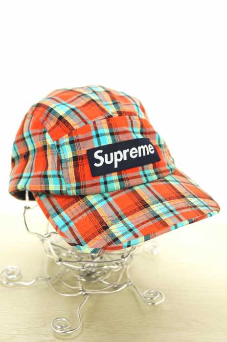 Supreme （シュプリーム） Check Camp Cap キャンプキャップ メンズ 帽子