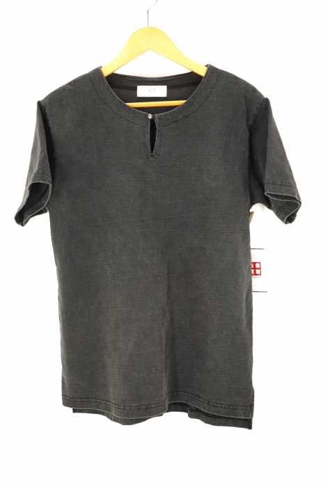 417 by EDIFICE （フォーワンセブンバイエディフィス） 1ボタンスキッパーデザインTシャツ メンズ トップス