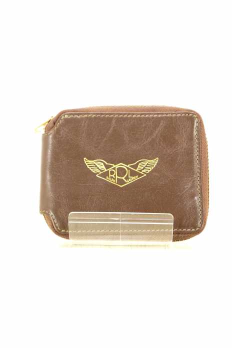 RRL RALPH LAUREN （ダブルアールエル ラルフローレン） ロゴラウンドジップウォレット メンズ 財布・ケース
