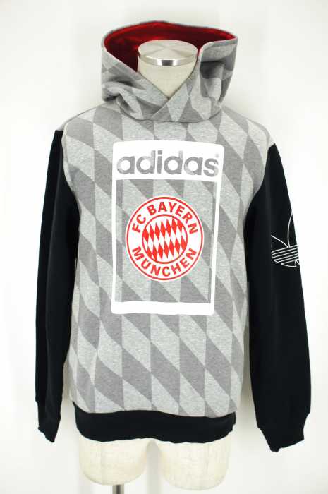 adidas (アディダス) チームロゴスウェットパーカー メンズ トップス