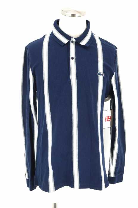 LACOSTE （ラコステ） ストライプ柄長袖ポロシャツ メンズ トップス