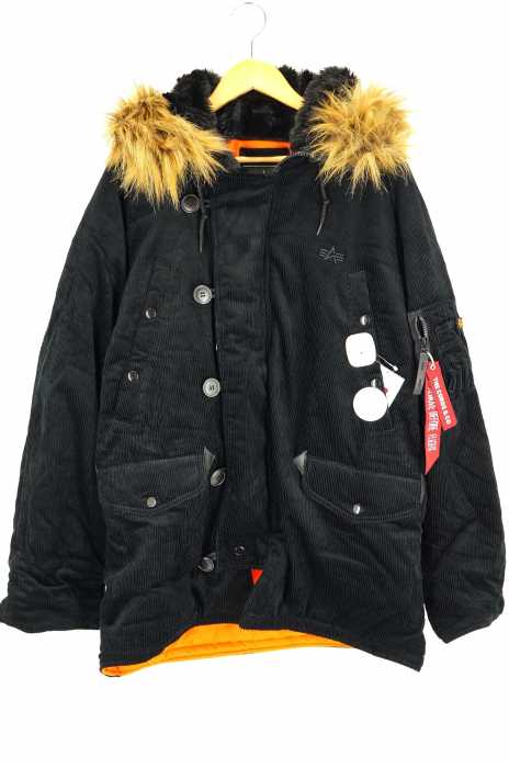 ALPHA INDUSTRIES × THE CORDS &CO.(アルファインダストリーズ×ザ コーズアンドシーオー) N-3B Parka コーデュロイミリタリーパーカー メンズ アウター