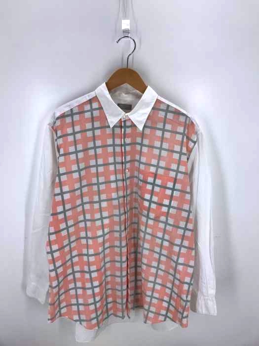 COMME des GARCONS HOMME（コムデギャルソンオム） AD1994 デザイン切替チェック柄ロングシャツ メンズ トップス