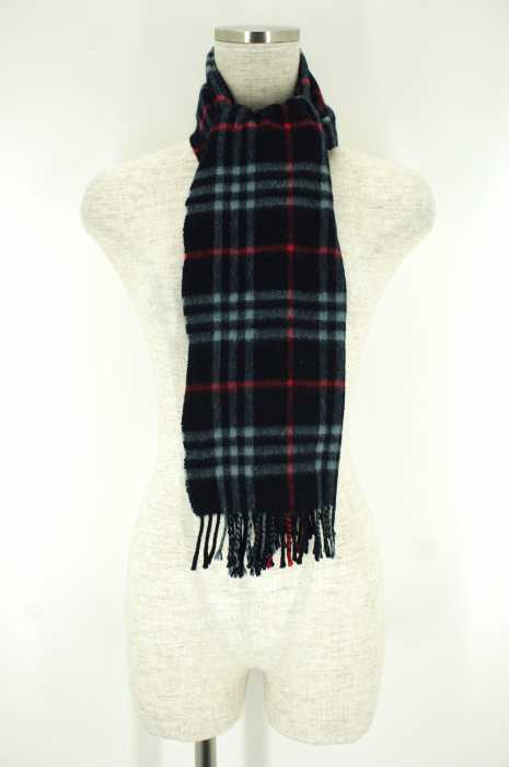 BURBERRY (バーバリー) チェック柄カシミヤマフラー レディース ファッション雑貨