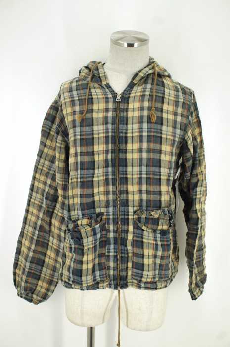 NIGEL CABOURN (ナイジェルケーボン ) リネンマドラスチェックデッキパーカー メンズ トップス