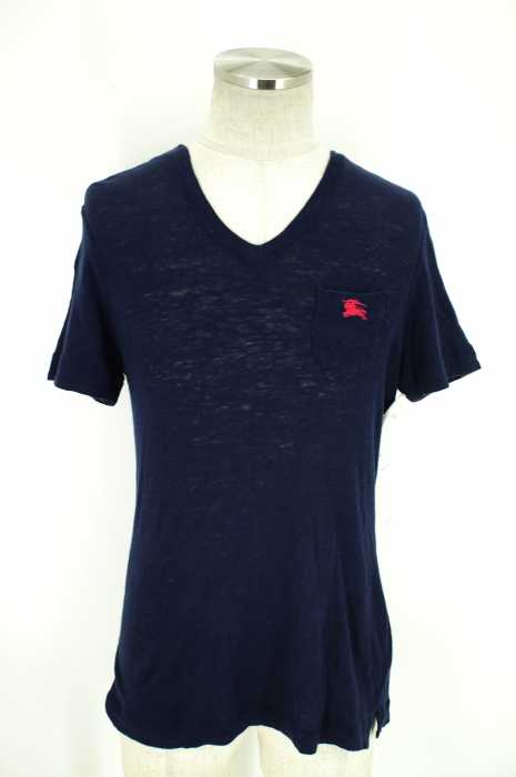 BURBERRY BLACK LABEL (バーバリーブラックレーベル) VネックTシャツ メンズ トップス