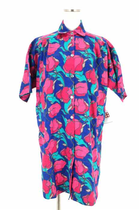 LAURA ASHLEY (ローラアシュレイ) 花柄シャツワンピース レディース ワンピース