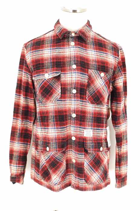 GOODHOOD×R.NEWBOLD （グッドフット×アールニューボールド） ポケットチェックシャツ メンズ トップス