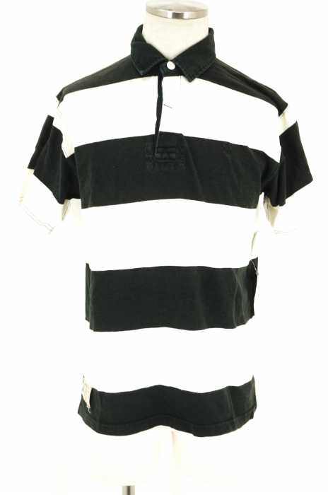 Polo by RALPH LAUREN (ポロバイラルフローレン) バックナンバリングアップリケボーダー半袖ポロシャツ メンズ トップス