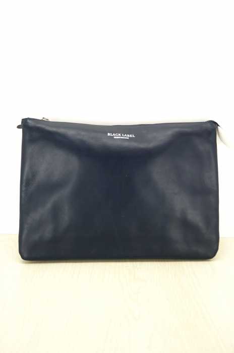 BLACK LABEL CRESTBRIDGE(ブラックレーベルクレストブリッジ) ロゴレザー クラッチ メンズ バッグ