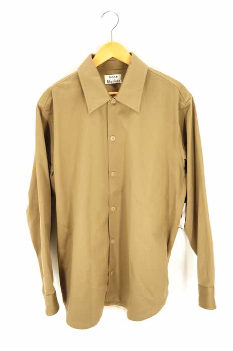 ACNE STUDIOS(アクネストゥディオズ) Hazel Beige Relaxed Fit Shirt メンズ トップス