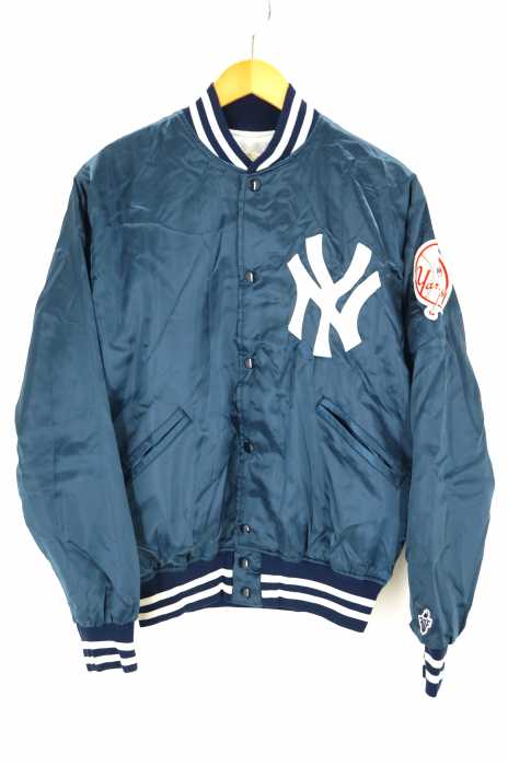 USED古着  （ユーズドフルギ） MLB LICENSE チームモチーフスタジャン　USA製 メンズ アウター