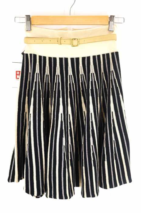 iliann loeb（イリアンローヴ） 18AW WAVE COTTON flared skirt ニットスカート レディース スカート