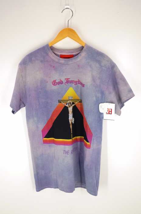 EV BRAVADO（エブブラバド） タイダイ染め宗教プリントTシャツ メンズ トップス