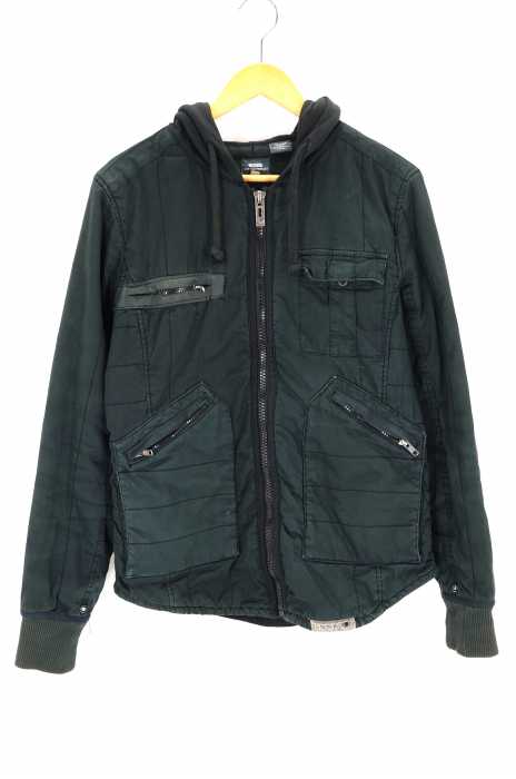 G-STAR RAW （ジースターロー） CORP QUILTED HOODED SHIRT R/S フーデッドジップアップジャケット メンズ アウター