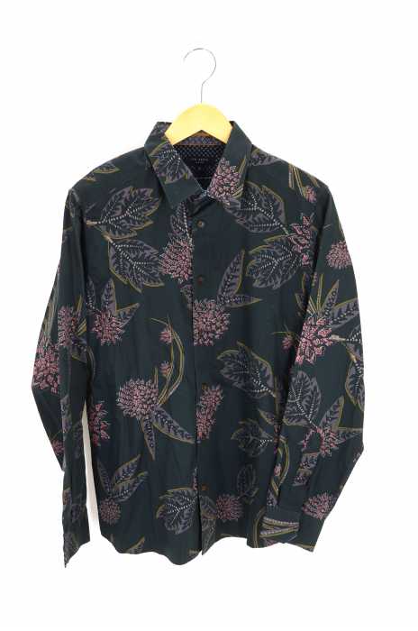 TED BAKER　（テッドベーカー） リーフ柄ボタンダウン メンズ トップス