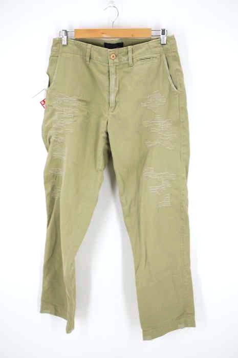 ALDIES（アールディーズ） ダメージ加工チノパンツ メンズ パンツ