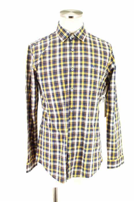 BURBERRY BLACK LABEL (バーバリーブラックレーベル) チェックボタンシャツ メンズ トップス