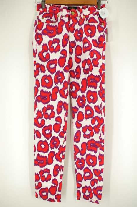 Vivienne Westwood ANGLOMANIA × Lee （ヴィヴィアンウエストウッド） レオパード柄ストレッチデニムパンツ レディース パンツ