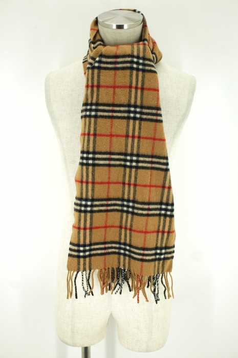 BURBERRY (バーバリー) チェック柄マフラー メンズ ファッション雑貨