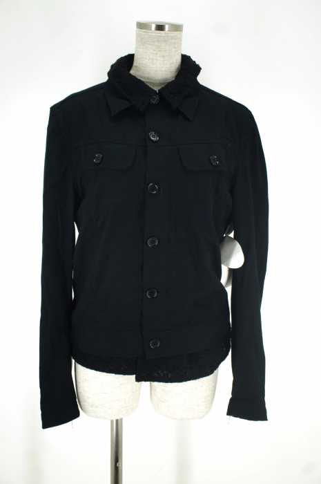 BLACK COMME des GARCONS （ブラックコムデギャルソン） 15SS　レースレイヤードジャケット レディース アウター