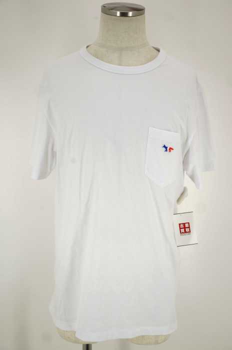 maison kitsune （メゾンキツネ） キツネ刺繍ポケットTシャツ メンズ トップス