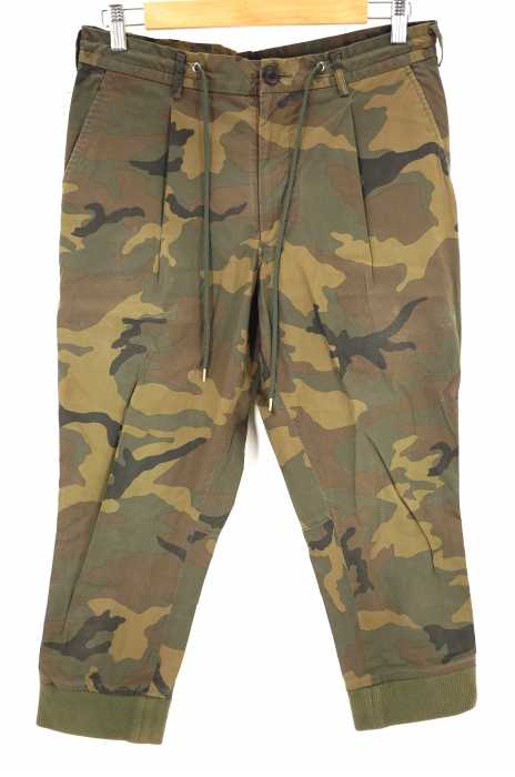 junhashimoto(ジュンハシモト) EASY TUCK RIB PANT カモフラ裾リブイージーパンツ メンズ パンツ