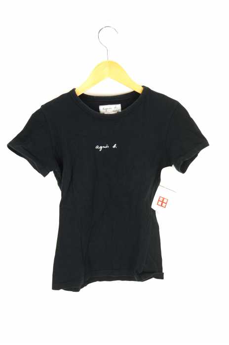 agnes b. (アニエスベー) スリムフィット ロゴ半袖Tシャツ レディース トップス
